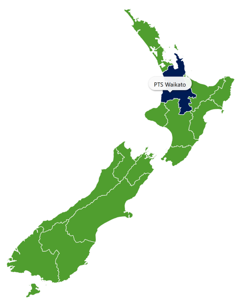 Practical Training Solutions Waikato Map